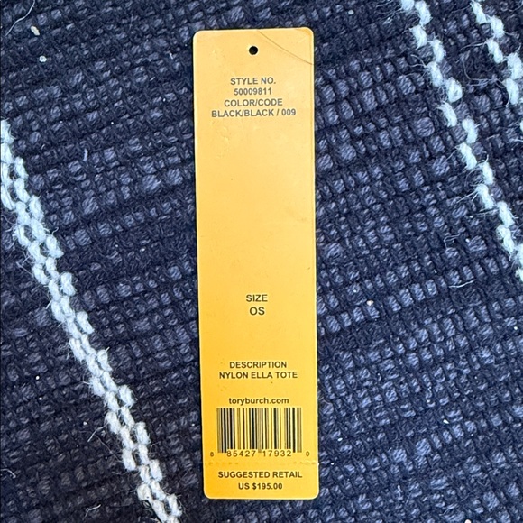 Tory Burch Black Nylon Ella Tote - Picture 2 of 9